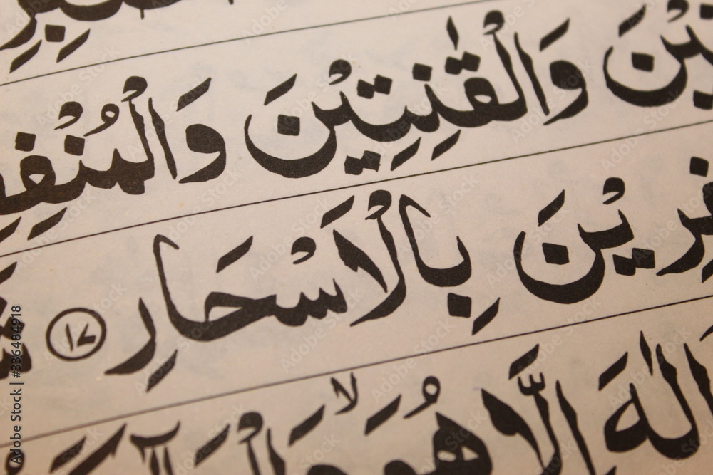 Closeup of the Quran Closeup of the Quran
