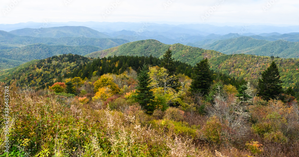 Autumn in the Appalachian Mountains Viewed Along the Blue Ridge Parkway Autumn in the Appalachian Mountains Viewed Along the Blue Ridge Parkway