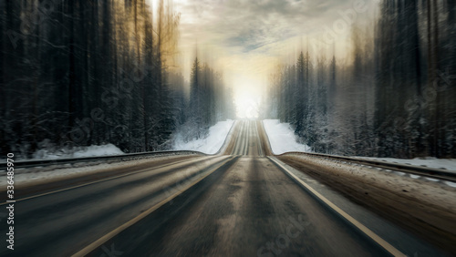 On the way in Russia