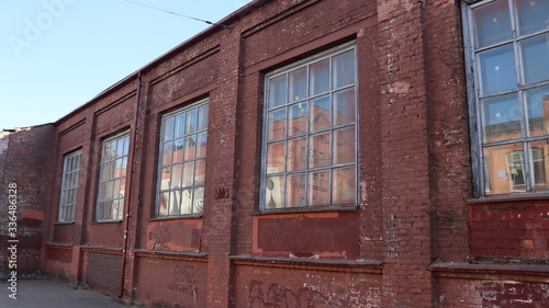 abandoned factory building in suburb
