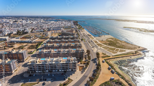 Aerial view of Olhao, Algarve, Portugal.