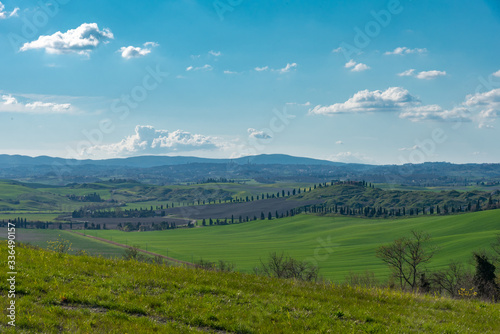 panorama of the Chianti hills in Tuscany