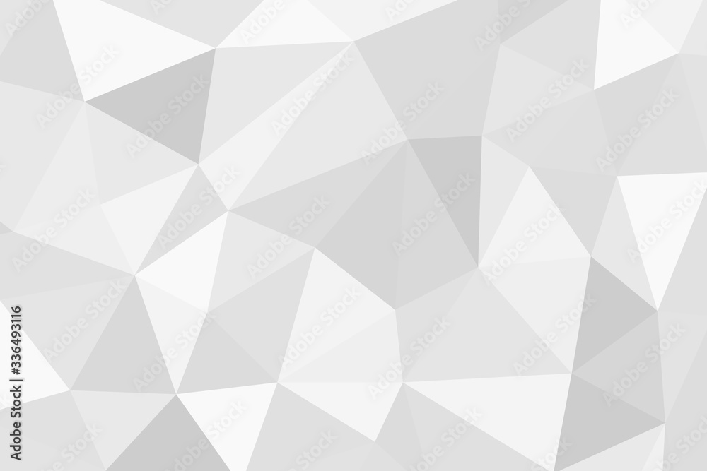 Grey silver abstract polygonal background. Applicable for cover design, invitations, presentations, flyers, posters, business cards. Contemporary art. Vector illustration EPS 10.