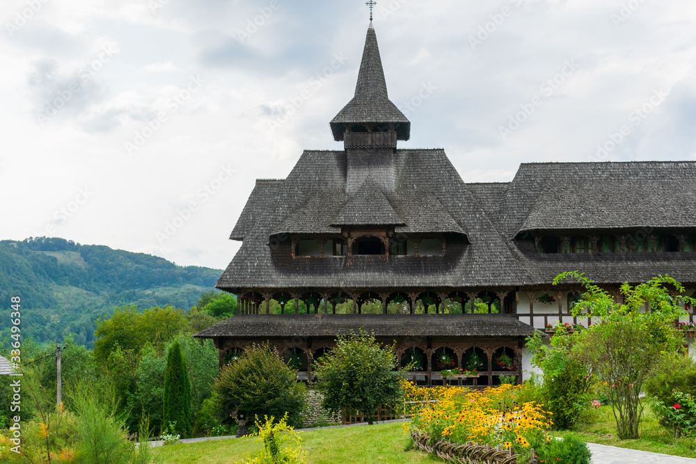 Barsana wooden monastery, Maramures, Romania
