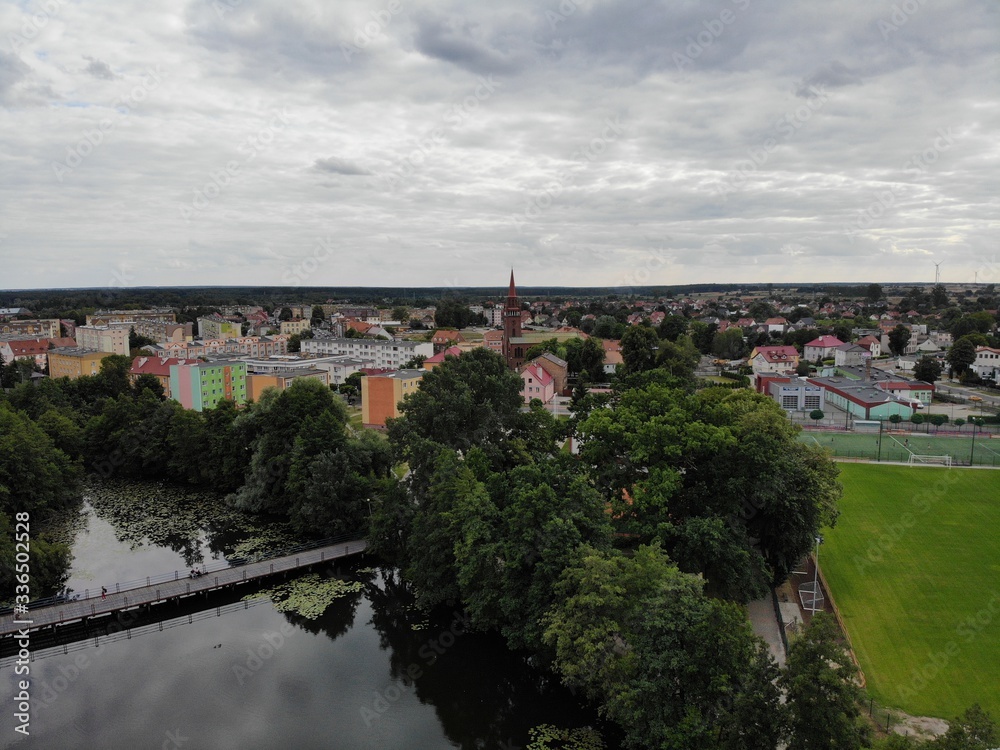 Town from drone