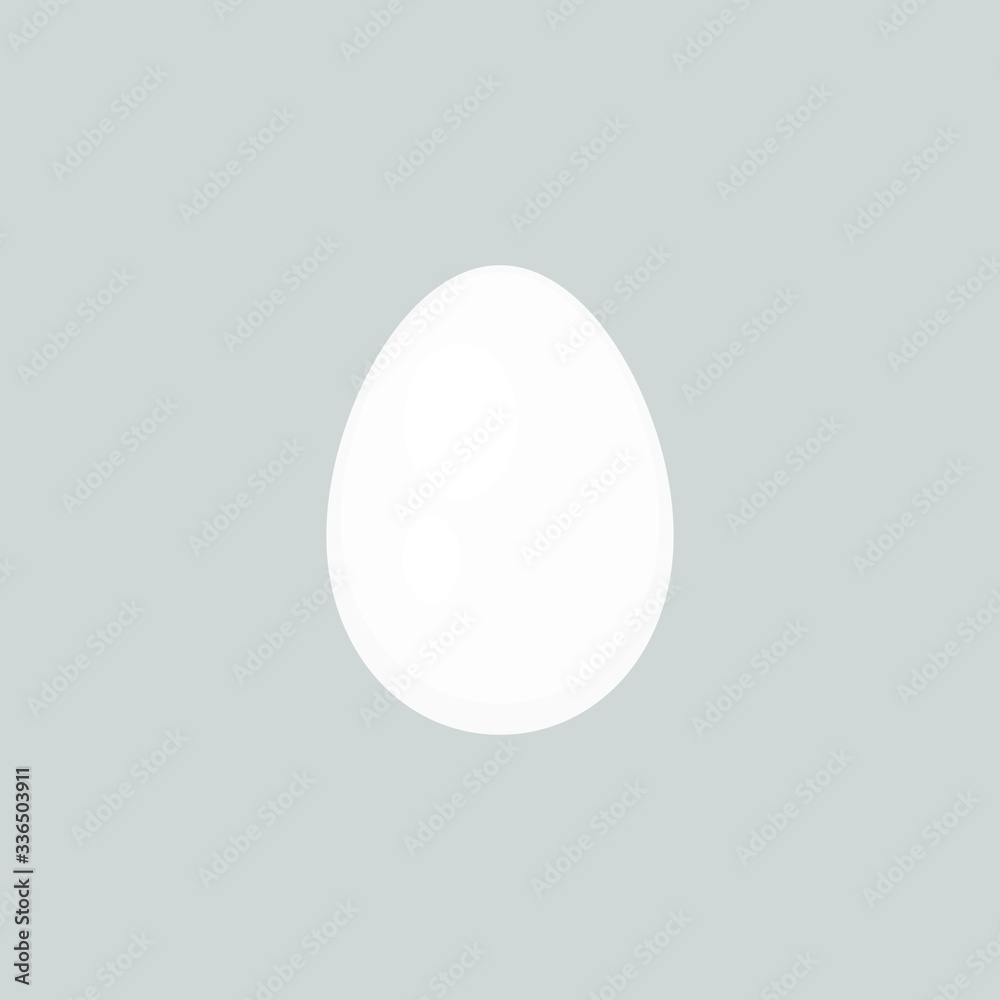 This is a vector egg isolated on gray background.