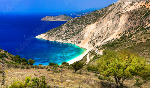 Splendid nature and best beaches of Greece - Myrtos in Kefalonia island