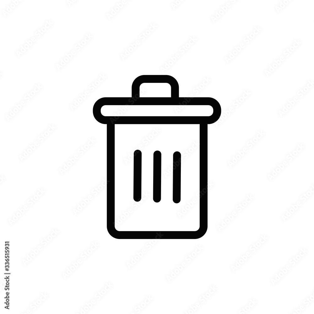 trash gerbage icon for web and mobile app with design elegant and trendy trash gerbage icon for web and mobile app with design elegant and trendy