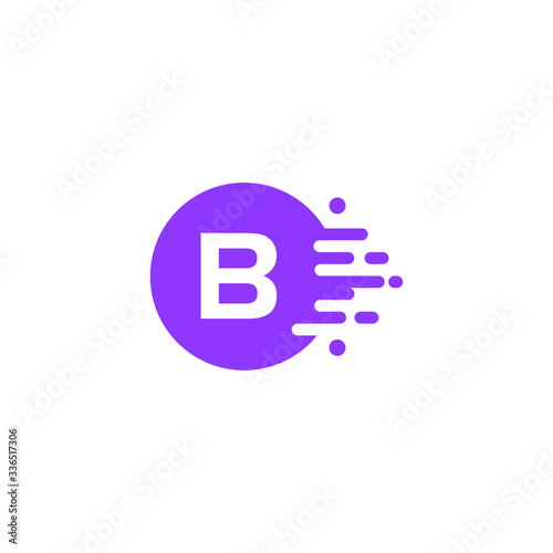 molecule initial Letter B Logo design © maretaarining