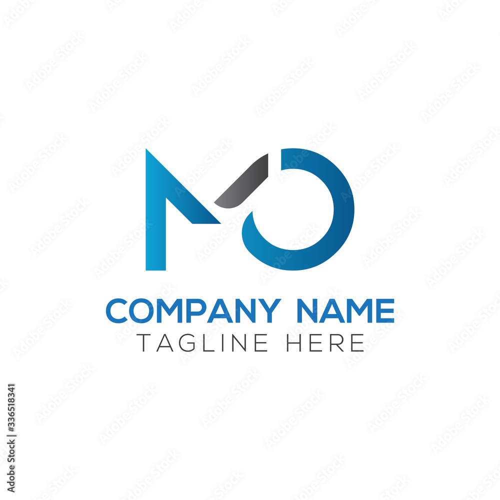 Initial MO letter Logo Design vector Template. Abstract Letter MO logo Design Initial MO letter Logo Design vector Template. Abstract Letter MO logo Design
