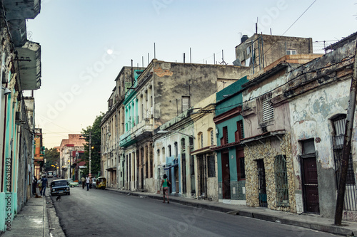 old and historic building city life in havana cuba