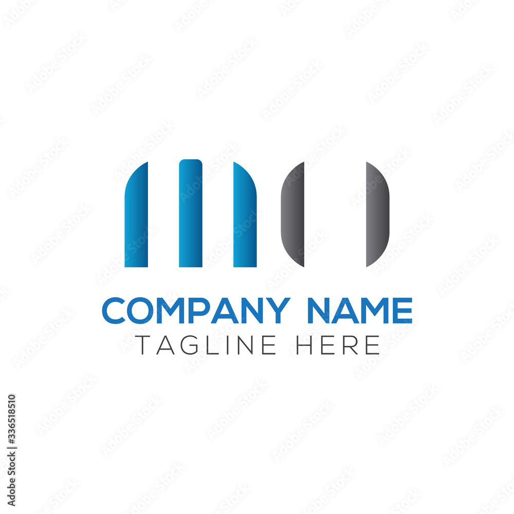 Initial MO letter Logo Design vector Template. Abstract Letter MO logo Design