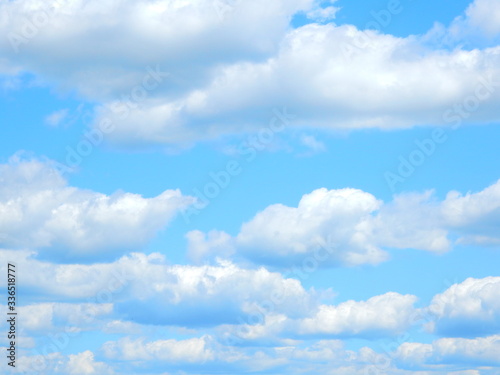 White Clouds and Blue Sky