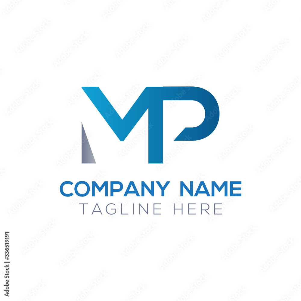 Initial MP letter Logo Design vector Template. Abstract Letter MP logo Design Initial MP letter Logo Design vector Template. Abstract Letter MP logo Design