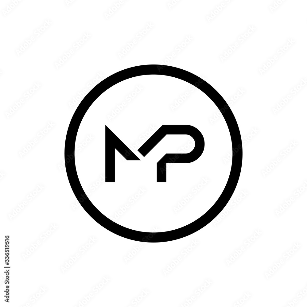 Initial MP letter Logo Design vector Template. Abstract Letter MP logo Design Initial MP letter Logo Design vector Template. Abstract Letter MP logo Design
