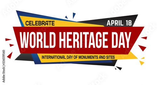 World heritage day banner design