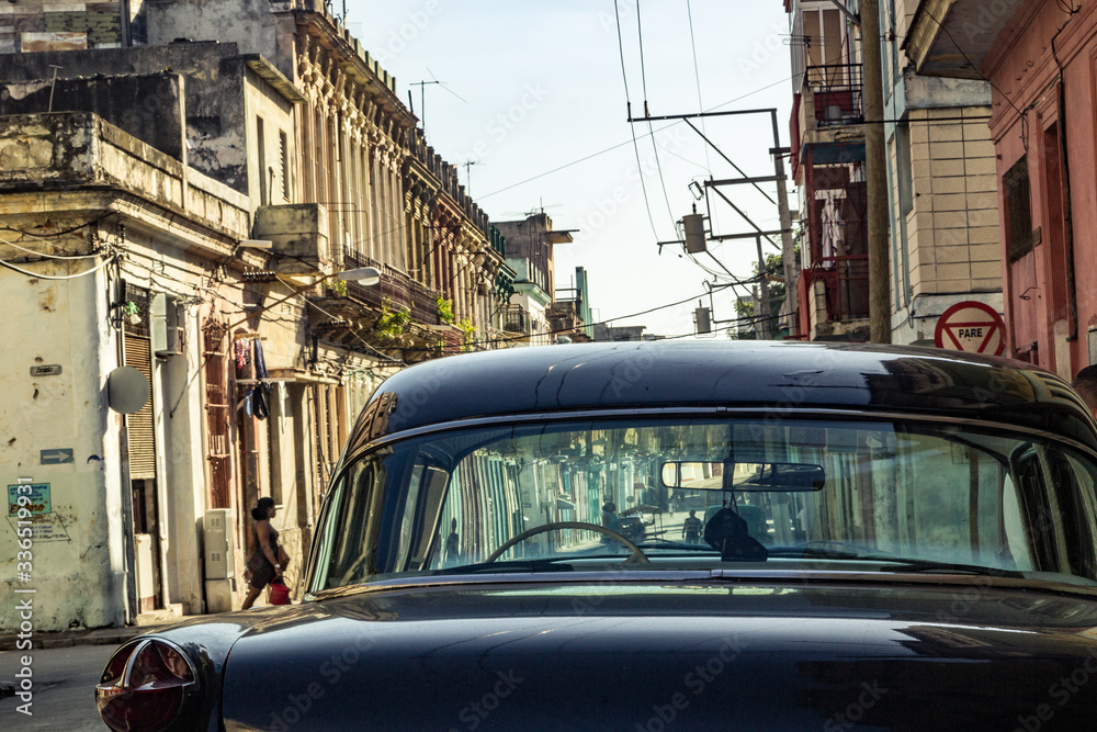 old and historic building city life in havana cuba