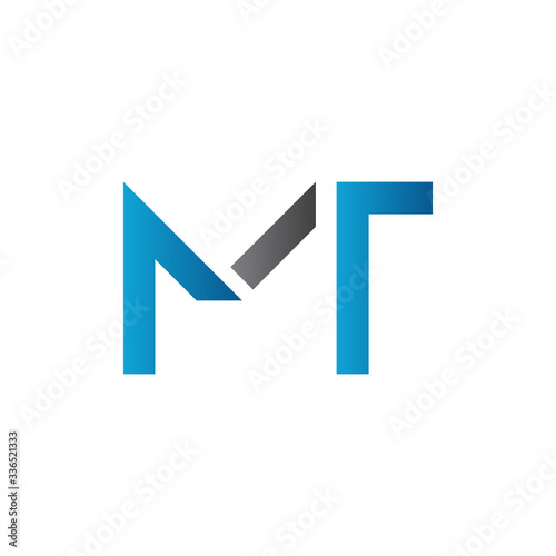 Free Download Initial MT letter Logo Design vector Template. Abstract Letter MT logo Design - GFXLoad