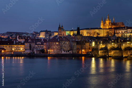 Prazsky hrad Prague Castle after sunset © Cinematographer