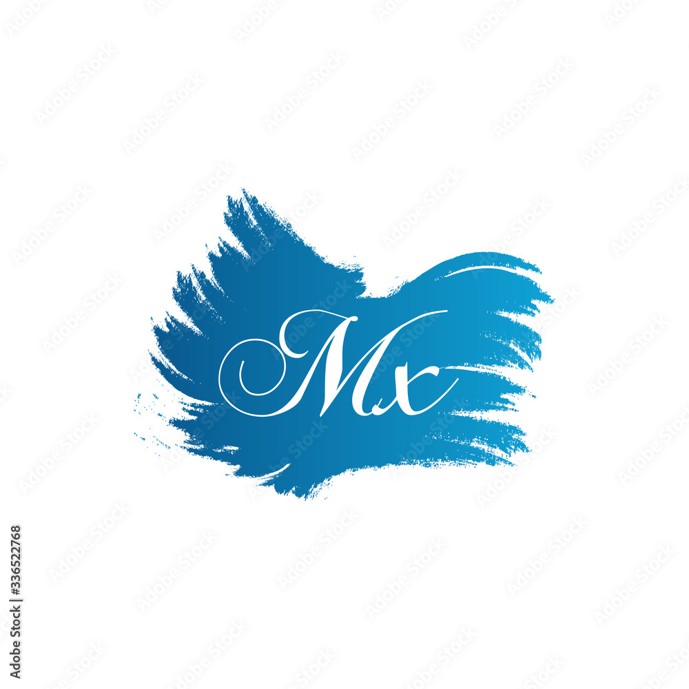 Obraz premium Initial MX letter Logo Design vector Template. Abstract Letter MX logo Design
