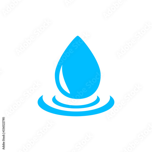 vector rain drop icon  