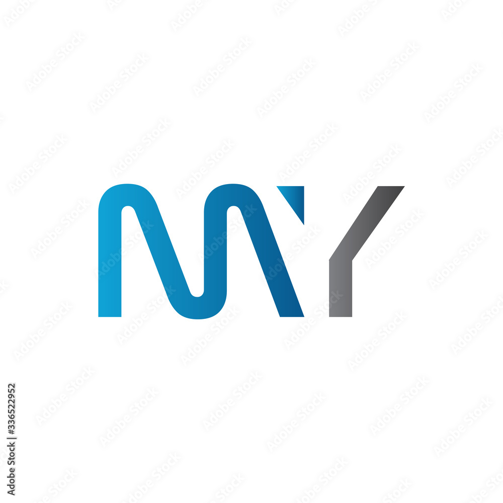 Initial MY letter Logo Design vector Template. Abstract Letter MY logo Design Initial MY letter Logo Design vector Template. Abstract Letter MY logo Design