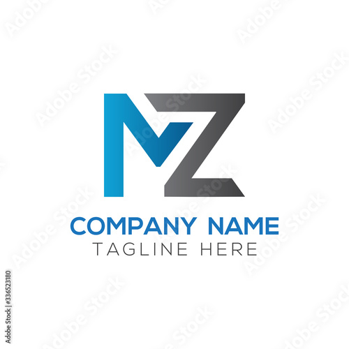 Free Download Initial MZ letter Logo Design vector Template. Abstract Letter MZ logo Design - GFXLoad
