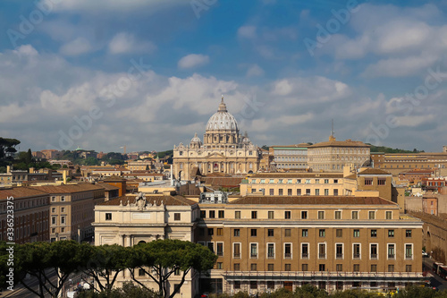view on St Peter Basilica , Vatican, Italy