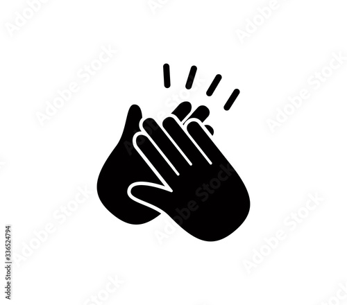 Applause icon vector logo design template