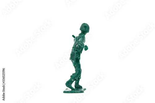 Green toy soldiers on white background. Soldier two on six models.  2 6  Picture three on sixteen viewing angles.  03 16 