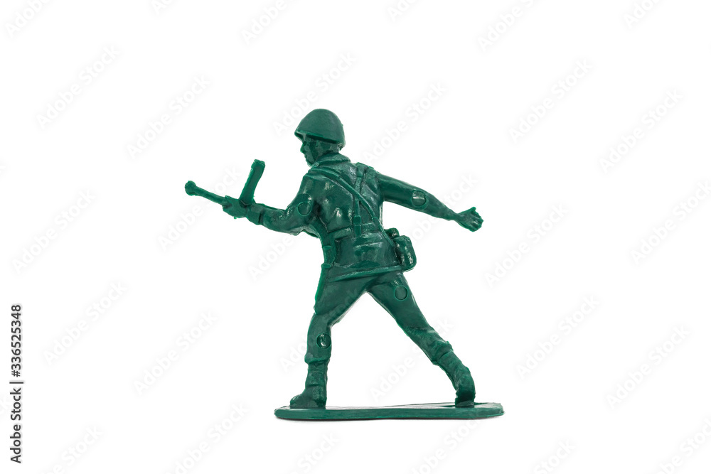 Green toy soldiers on white background. Soldier two on six models. (2/6) Picture five on sixteen viewing angles. (05/16) Green toy soldiers on white background. Soldier two on six models. (2/6) Picture five on sixteen viewing angles. (05/16)