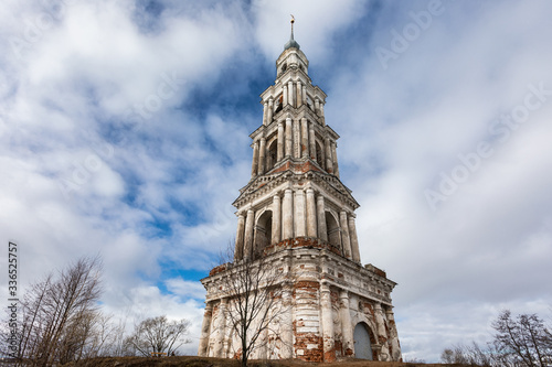 Kalyazin bell tower spring landscape russia