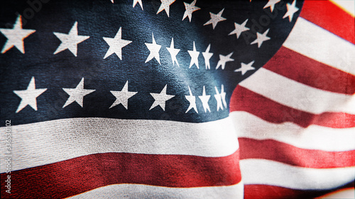 Amerikanische Flagge: Konzept Patriotismus in den USA