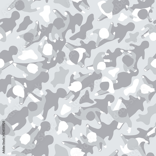 Camouflage made of people from above