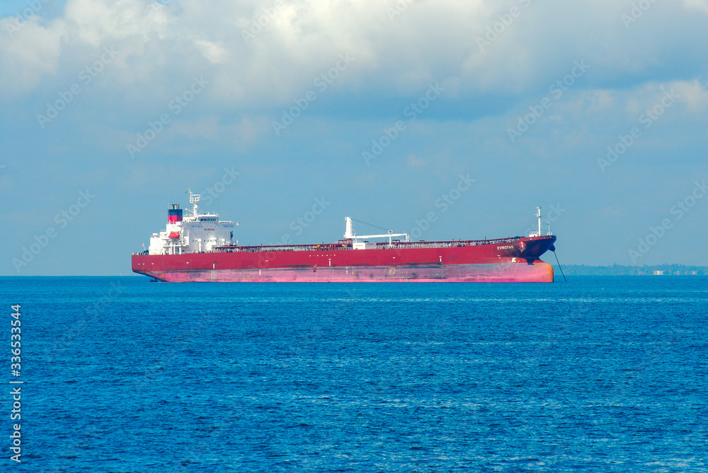 Cargo ship at sea near Salvador, Bahia, Brazil on February 22, 2008 Cargo ship at sea near Salvador, Bahia, Brazil on February 22, 2008