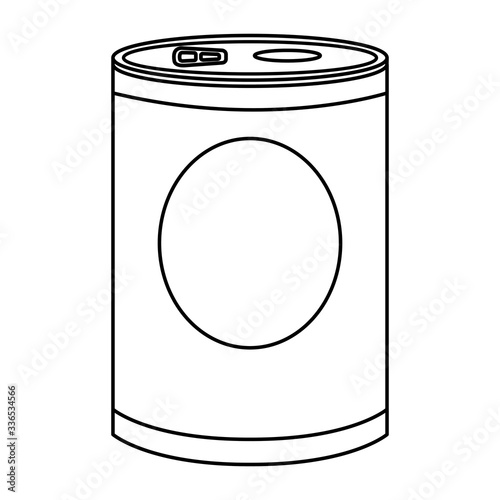 food in can isolated icon vector illustration design
