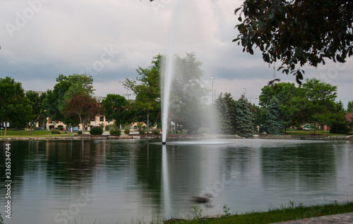Canvas Print Water Fountain, Dublin, Ohio
