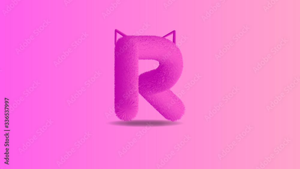 3d alphabet letter R with attractive colors 3d alphabet letter R with attractive colors