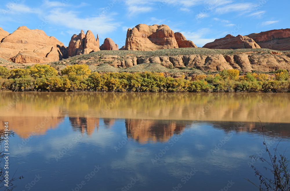 Red rocks on Colorado River - Utah