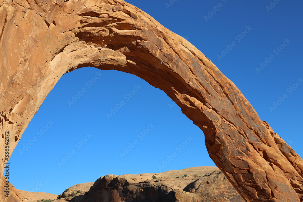 Corona Arch on blue sky - Utah