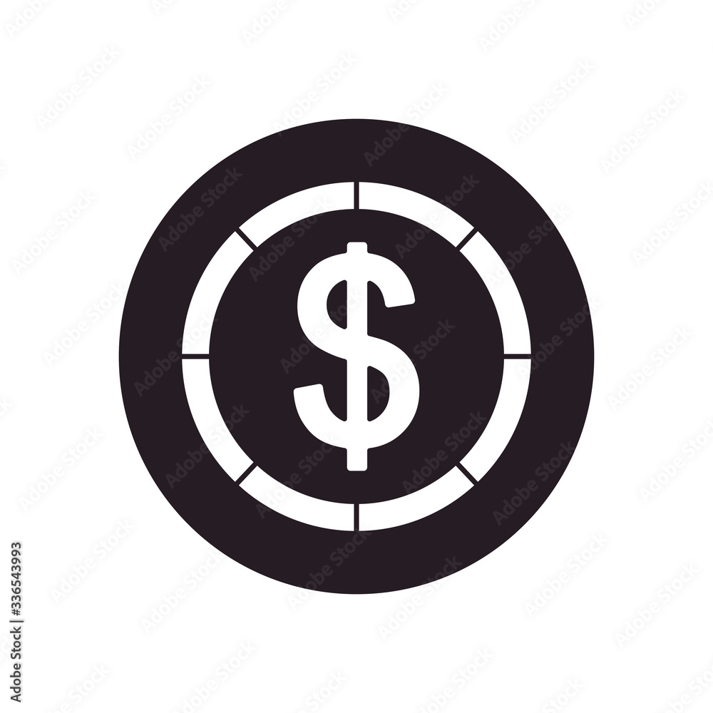 oil crash concept, money coin icon, silhouette style oil crash concept, money coin icon, silhouette style