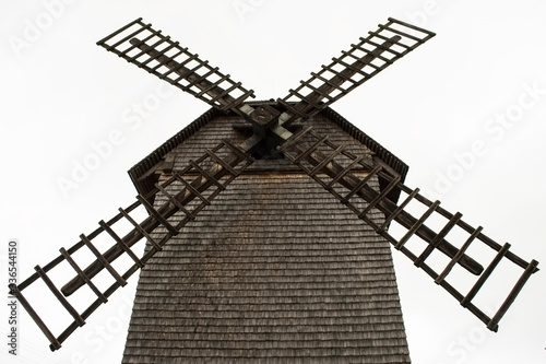 Lyakhovichi Mlyn. An old mill in the village in Belarus photo