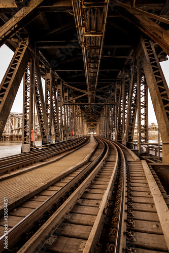 railway bridge over the river