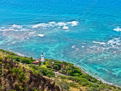 Diamond Head lighthouse. Honolulu, Hawaii.