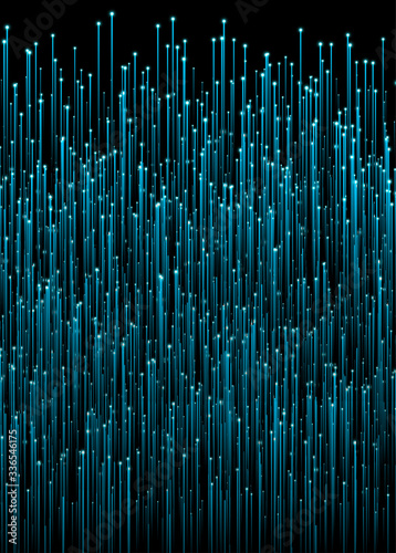Glowing abstract background with blue glitter.
