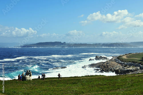 view of the coast of coruña, Galicia. Spain. Europe. October 9, 2019
