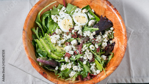 Close up of cobb salad photo