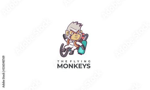 Astro Monkey Mascot Design