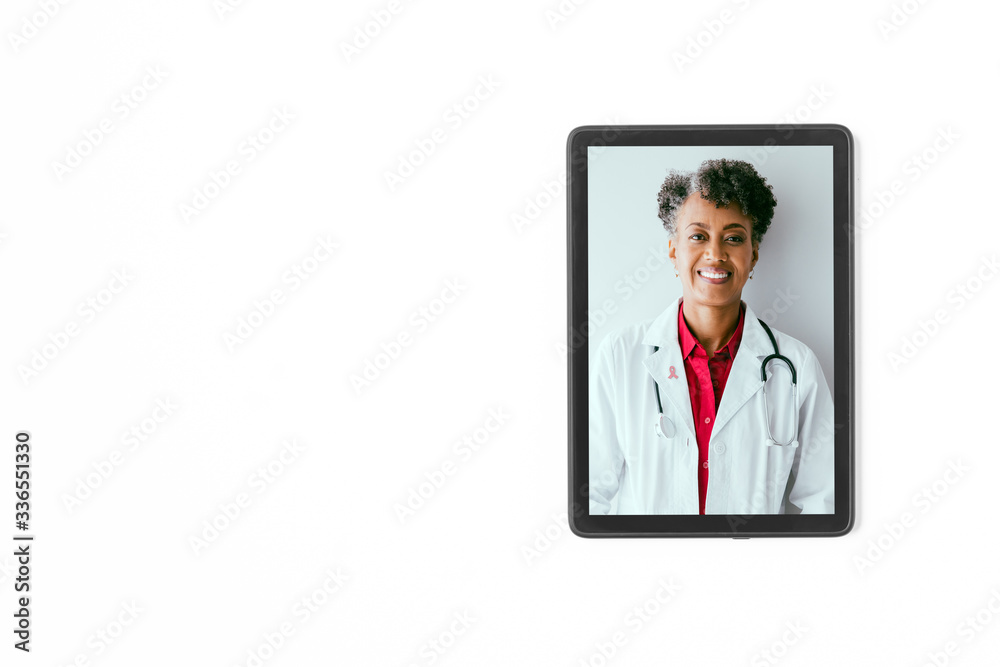 Fototapeta premium Healthcare Worker having Video Chat with Patients