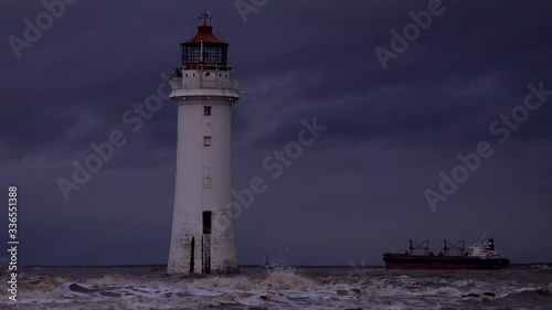 Wallpaper Mural Lighthouse on a stormy day dark skies UK 4K Torontodigital.ca
